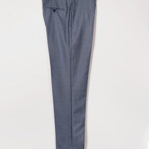 Brooklyn Tailors  BKT50 Tailored Trousers in Birdseye Weave - Steel Blue SZ 5